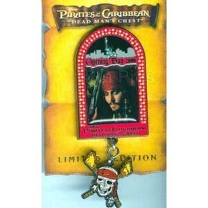 Disney Pin Pirates of the Caribbean Captain Jack Sparrow Johnny Depp LE 48145